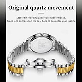Χαμηλού Κόστους Ρολόγια Quartz-νέο ανδρικό ρολόι από ατσάλι μάρκας olevs olevs με διαμάντια φωτεινό ημερολόγιο τάση μόδας απλό επαγγελματικό ρολόι χαλαζία διακοπές αδιάβροχο αθλητικό ανδρικό ρολόι χειρός