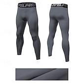 お買い得  ランニングパンツとタイツ-男性用 レギンス ランニングパンツ コンプレッションパンツ トラックパンツ ポケット 弾性ウエストバンド ハイウエスト サイクリングタイツ アウトドア スポーツ 屋内 秋 速乾性 ライトウェイト ソフト マラソン ランニング いい結果になる テイラーフィット スポーツウェア アクティブウェア ホワイト ルビーレッド バーガンディー