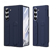 Недорогие Чехлы для Samsung-Чехол для телефона Samsung Galaxy Z Fold 6 с подставкой и защитой экрана защита всей поверхности ретро броня PC силикон