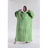 baratos cobertor vestível-cobertor com capuz cobertor usável, super macio quente cobertor oversized moletom flanela sherpa cobertor com bolso gigante para homens mulheres adolescentes amigos