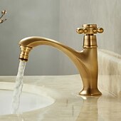 cheap Bathroom Sink Faucets-Bathroom Sink Faucet Antique Brass Single Handle One Hole Centerset Mount Lavatory Bathroom Vanity Faucet