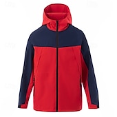 abordables Softshell, polares y chaquetas de montaña-Hombre Chaqueta Softshell Chaqueta para senderismo Al aire libre Resistente al Viento Secado rápido Chaqueta ligera Chaqueta cortavientos Viaje Gris oscuro Negro Rojo Azul Marino Azul