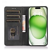economico Cover per iPhone-telefono Custodia Per iPhone 16 Pro Max Plus iPhone 15 Pro Max Plus iPhone 14 13 12 11 Pro Max Plus Mini SE Per retro Con supporto A calamita Slot per schede Retrò TPU pelle sintetica