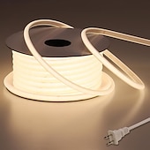 economico Strisce luminose COB-strisce luminose a LED COB, strisce luminose da 3-40 metri, impermeabili IP65, 288 LED/m, strisce LED bianche super luminose con telecomando IR a 24 tasti, adatte per camera da letto, cucina,