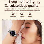 cheap Smart Wristbands-696 AK73 Smart Watch 1.28 inch Smart Band Fitness Bracelet Bluetooth Pedometer Call Reminder Sleep Tracker Compatible with Android iOS Women Hands-Free Calls Message Reminder IPX-0 40mm Watch Case