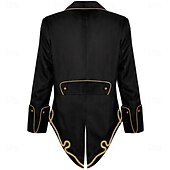 זול גותי-פאנק &amp; גותיות ימי הביניים סטימפונק חליפת ערב בלשית מעיל קרקס נסיך ערפדים תחפושות בגדי ריקוד גברים האלווין (ליל כל הקדושים) נשף מסכות הצגה מבוגרים מעיל