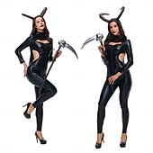 levne Dámské Kostýmy-Čert Valpuržina noc Cosplay kostým Kostým na Večírek Maškarní Dospělé Dámské Úbory cosplay Výkon Párty předvečer Všech svatých Plesová maškaráda Jednoduchý karnevalový kostým