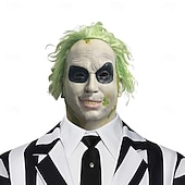 levne Masky-Zombie předvečer Všech svatých Maska Plná hlava Realistická maska Beetlejuice Strašidelný kostým Dospělé Unisex předvečer Všech svatých Karneval Výkon Párty Jednoduché Halloweenské kostýmy Oblékněte