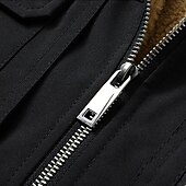 billiga Gilets-Herr Fleeceväst Väst Gilet Dagligen Datum Semester Mode Ledigt Höst vinter Ficka Polyester Håller värmen Bekväm Slät Dragkedja Hög krage Normal Svart Gul Kaki Mörkgrå Väst