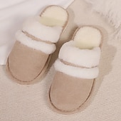 baratos Chinelos para casa-chinelos aconchegantes para mulheres felpudos para ambientes internos&amp;amp;sapatos para áreas externas com espuma de memória e sola antiderrapante, presentes perfeitos para mães e mulheres