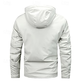 economico Softshell, pile e giacche da escursionismo-Per uomo Giacca in pile da escursione Inverno All&#039;aperto Tenere al caldo Fodera di vello Giacche in pile Cerniera intera Scalate Campeggio / Escursionismo / Speleologia Viaggi Nero Bianco Verde