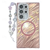 Недорогие Чехлы для Samsung-телефон Кейс для Назначение S24 Ultra S24 Plus S24 S24 ФЭ S23 Ultra А55 А35 А25 А15 5Г A54 S25 Ультра Кошелек для карт Магнитный Поддержка беспроводной зарядки с ремешком на запястье Ретро Покрытие