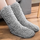 economico calzini da casa-calzini pantofola calzini invernali di natale per le donne calzini per le donne calzini soffici scaldamuscoli invernali legsleeve