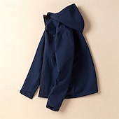 abordables Softshell, polares y chaquetas de montaña-Hombre Chaqueta Softshell Chaqueta para senderismo Al aire libre Resistente al Viento Secado rápido Chaqueta ligera Chaqueta cortavientos Viaje Gris oscuro Negro Rojo Azul Marino Azul