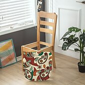 お買い得  ダイニングチェアカバー-ダイニングチェアカバー 伸縮性があり丈夫なスリップカバー 家具プロテクター スタイリッシュでエレガントなダイニングルームの装飾に最適 自宅やイベントでの使用に最適 スツールチェアカバー 幾何学模様のプリントポリエステルスリップカバー