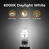 preiswerte LED Doppelsteckerlichter-G4 Bi-Pin-LED-Lampe, 1,5 W, AC/DC 12 V, nicht dimmbar, Ersatz für Halogenlampe, 20 W, Weiß, Warmweiß, 5/10 Stück