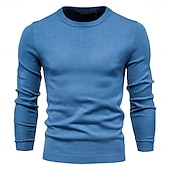 cheap Men&#039;s Pullover Sweater-New Winter Thickness Pullover Men O-neck Solid Color Long Sleeve Warm Slim Sweaters Men Men&#039;s Sweater Pull Male Clothing