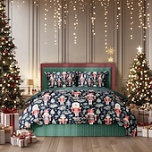 halpa joulupeti-jouluinen pussilakasetti pähkinänsärkijäsuunnittelulla 100 % puuvillaa juhlavaan vuodevaatteet sisältää pussilakanan ja tyynyliinat mukavat ja tyylikkäät sesongin makuuhuoneen sisustukseen queen king