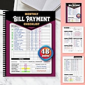 cheap Gifts-Bill Payment Management Book Monthly Bill Payment Checklist Bill Tracker Notebook, The 48 Month Guide for Families &amp; Money Managers