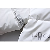 رخيصةأون معاطف وجواكت طويلة رجالي-رجالي معطف شتوي سترة البخاخ سترة هوديي القطن الحرير التقليد كنزة مع قبعة الأماكن المفتوحة كاجوال / يومي قصيرة ضد الهواء الدفء خريف &amp; شتاء لون خالص / عادي فضي أسود أبيض سترة البخاخ