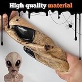 olcso kiegészítők-Idegen jelmez Maszk Halloween-kellékek Reális maszk Felnőttek Férfi Női Vicces Ijesztő jelmez Mindszentek napja Farsang Mardi Gras Könnyű farsangi jelmez