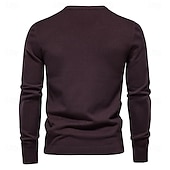 cheap Men&#039;s Pullover Sweater-New Winter Thickness Pullover Men O-neck Solid Color Long Sleeve Warm Slim Sweaters Men Men&#039;s Sweater Pull Male Clothing