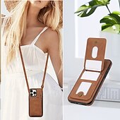 baratos Capas para iPhone-telefone Capinha Para iPhone 16 Pro Max Plus iPhone 15 Pro Max Plus iPhone 14 13 12 11 Pro Max Plus Mini SE Capa traseira Com Suporte Magnética com cordão Retro TPU Couro PU