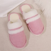 baratos Chinelos para casa-chinelos aconchegantes para mulheres felpudos para ambientes internos&amp;amp;sapatos para áreas externas com espuma de memória e sola antiderrapante, presentes perfeitos para mães e mulheres