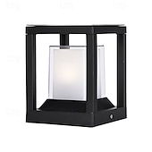 baratos luzes de parede ao ar livre-luz de parede externa led branco quente 26cm quadrado jardim poste luz pilar poste lanterna decoração lâmpada e26/e27 para piscina 110-240v