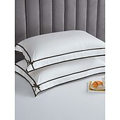 economico Collezione d&#039;elite-Set copripiumino da 4 pezzi, 100% cotone biologico, tessuto morbido e traspirante, include copripiumino e federe per un sonno confortevole.