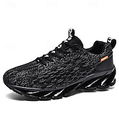 preiswerte Sneaker für Herren-Herren Turnschuhe Flyknit Schuhe Fliegendes Weben Komfortabel Rutschfest Schnürsenkel Dunkelrot Schwarz Weiß