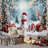 cheap Christmas Tapestry Hanging-Christmas Decorations Snowman Gifts Hanging Tapestry Xmas Wall Art Large Tapestry Mural Decor Photograph Backdrop Blanket Curtain Home Bedroom Living Room Decoration