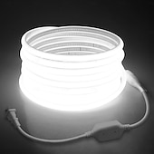 economico Strisce luminose COB-strisce luminose a LED COB, strisce luminose da 3-40 metri, impermeabili IP65, 288 LED/m, strisce LED bianche super luminose con telecomando IR a 24 tasti, adatte per camera da letto, cucina,