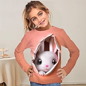 Pääsiäinen Tyttöjen 3D Kuvitettu Eläin Kani T-paita Pitkähihainen Kevät Syksy Muoti Perus Lapset 4-12 vuotta Tiukka pyöreä kaula-aukko ulko- Kausaliteetti Päivittäin Normaali halpa Tyttöjen 3D Eläimet-Pääsiäinen Tyttöjen 3D Kuvitettu Eläin Kani T-paita Pitkähihainen Kevät Syksy Muoti Perus Lapset 4-12 vuotta Tiukka pyöreä kaula-aukko ulko- Kausaliteetti Päivittäin Normaali