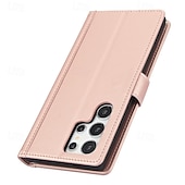 Недорогие Чехлы для Samsung-телефон Кейс для Назначение SSamsung Galaxy S24 S23 S22 S21 Ultra Plus А55 А35 А25 А15 5Г S20 FE S25 Ультра Кошелек для карт Полная защита тела с ремешком с ремешком на запястье Ретро ТПУ Кожа PU