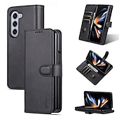 cheap iPhone Cases-Phone Case For Z Fold 6 Z Fold 4 Z Fold 3 iPhone 16 Pro Max Plus iPhone 15 Pro Max Plus iPhone 14 13 12 11 Pro Max Plus Mini Back Cover with Stand Holder Card Slot Shockproof Retro PU Leather