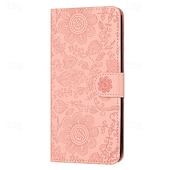 お買い得  iPhone用ケース-電話 ケース 用途 iPhone 16 iPhone15 iPhone 14 13 12 11 Pro Max Plus Mini SE ウォレットカードケース リストストラップ付き キックスタンド 暖かい 花 TPU PUレザー