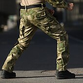 olcso Oldalzsebes nadrágok-Férfi Cargo nadrág Taktikai nadrág Nadrág Planinarske hlače Gombok Többzsebes álcázás Sima Viselhető Szabadtéri Napi Kempingezés és túrázás Divat Klasszikus Fekete Katonai zöld
