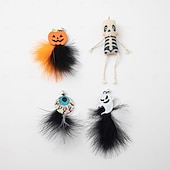 abordables Jouets pour chats-Peluches Jouet à Plumes Jouet interactif Cordes avec Amovible Durable Exercice pour animaux de compagnie Relâcher la pression Dressage d&#039;animaux pour Chat Intérieur Extérieur Jeu d&#039;animaux