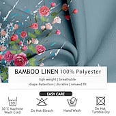 levne Vzor rostlin-Pánské Květinový Košile na knoflíky Dlouhý rukáv Na běžné nošení Dovolená Denní Léto Jaro &amp; podzim Kulatý límeček límec dědečka 3D tisk Bílá Světlá růžová Vodní modrá Šalvějová