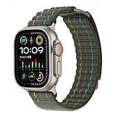 Χαμηλού Κόστους Ζώνες Apple Watch-Αθλητικό Μπρασελέ Συμβατό με Ζάντα ρολογιού Apple Watch 38mm 40mm 41mm 42mm 44mm 45mm 49mm Μεταλλικό κούμπωμα Ρυθμιζόμενο Αναπνέει Νάιλον Ανταλλακτικό λουράκι ρολογιού για iwatch Ultra 2 Series 9 8 7
