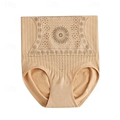 ieftine Lenjerie de modelare-Tanga pentru controlul burticii pentru femei, chiloți modelați cu talie înaltă, brâu din plasă, fără sudură, pentru slăbire, lenjerie de corp, ținute de acasă
