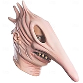 cheap Masks-Beetlejuice Barbara Adam Maitland Mask Full Head Adults&#039; Scary Costume Performance Halloween Carnival Easy Carnival Costume