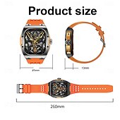 levne Chytré náramky-696 AK69 Chytré hodinky 1.52 inch Inteligentní náramek Bluetooth Záznamník hovorů Měřič spánku Monitor srdečního tepu Kompatibilní s Android iOS Dámské Hands free hovory Záznamník zpráv IPX-0 45mm