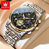 cheap Quartz Watches-New Olevs Brand Trend Fashion Men&#039;S Watches Luminous Chronograph Digital Scale Multifunction Waterproof Simple Quartz Watch Men&#039;S Wristwatch
