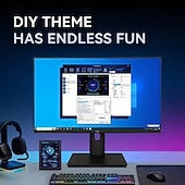 お買い得  パソコン・周辺機器-3.5 インチ IPS タイプ C セカンダリ スクリーン、コンピューター CPU、GPU、RAM、HDD ディスプレイ、320*480 USB LCD モニター、自由に Aida64、Windows 10 11