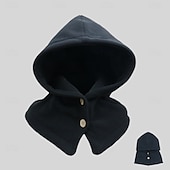 cheap Home Hats-Unisex Fleece Warm Cap For Winter, Windproof Hat, Outdoor Neck Warmer Thickened Head Cover