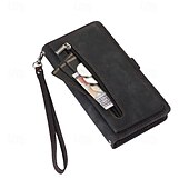 abordables Carcasas iPhone-teléfono Funda Para iPhone 16 Pro Max Plus iPhone 15 Pro Max Plus iPhone 14 13 12 11 Pro Max Plus Funda Trasera con Soporte Magnética con cordón Retro TPU Cuero de PU