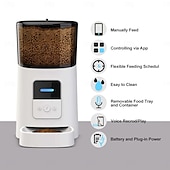 levne Misky a krmítka pro psy-Psi Kočky Domácí mazlíčci Automatický podavač / Mísa na krmení ABS + PC Skládací Snadná instalace Splittable Jednobarevné Bílá Mísy a krmení Domů Denní