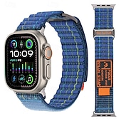 Χαμηλού Κόστους Ζώνες Apple Watch-Αθλητικό Μπρασελέ Συμβατό με Ζάντα ρολογιού Apple Watch 38mm 40mm 41mm 42mm 44mm 45mm 49mm Μεταλλικό κούμπωμα Ρυθμιζόμενο Αναπνέει Νάιλον Ανταλλακτικό λουράκι ρολογιού για iwatch Ultra 2 Series 9 8 7